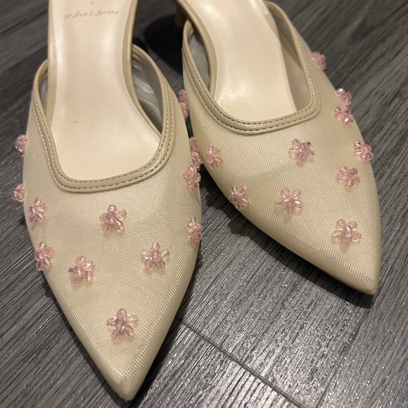 For Love of Lemons x Dolce Vita Clara Hell Mesh French Vanilla Mule - Picture 2 of 10